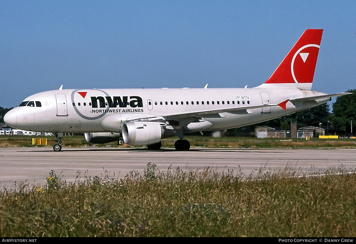 Aircraft Photo of VP-BTN | Airbus A319-114 | Northwest Airlines | AirHistory.net #382622
