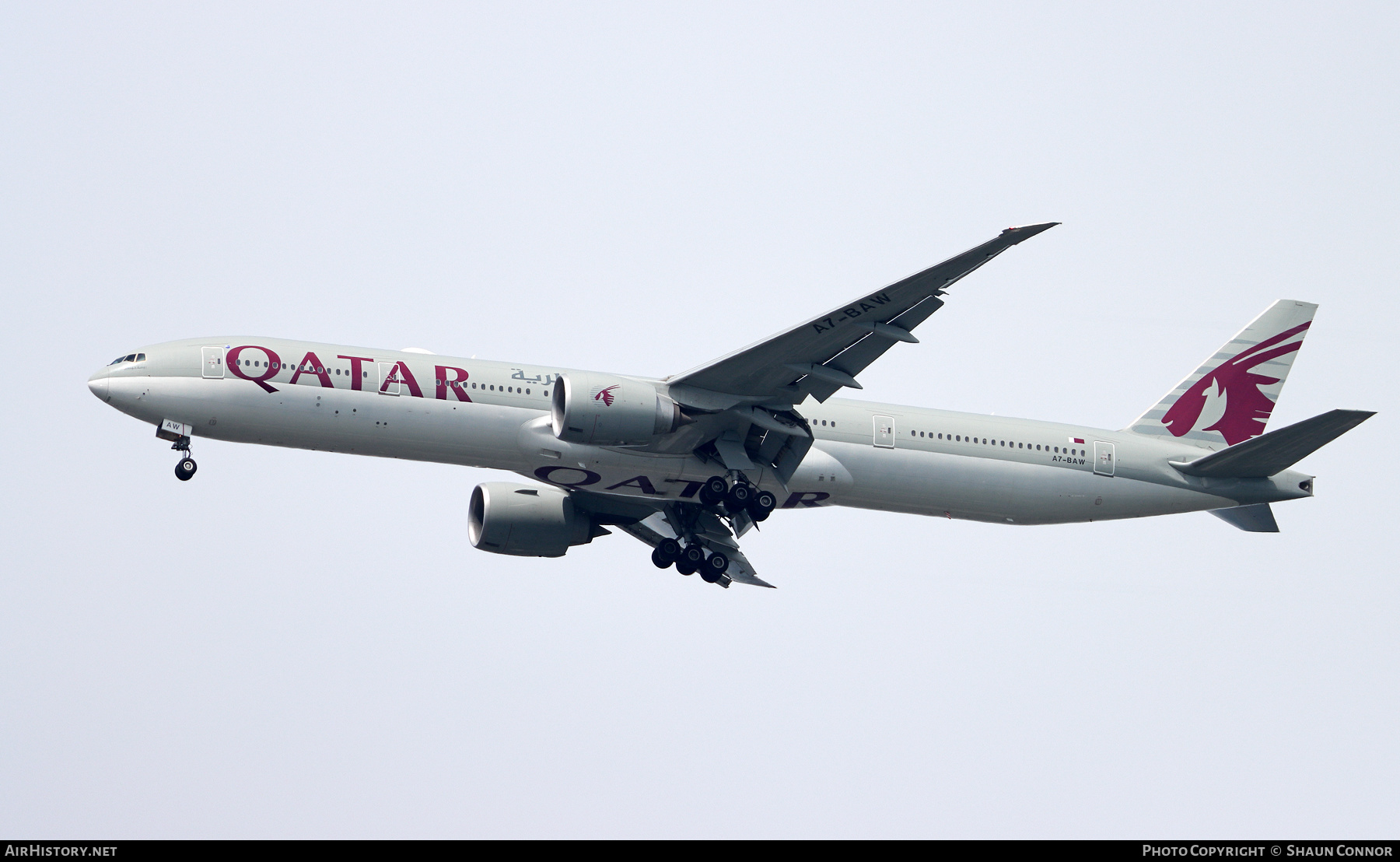 Aircraft Photo of A7-BAW | Boeing 777-3DZ/ER | Qatar Airways | AirHistory.net #382738