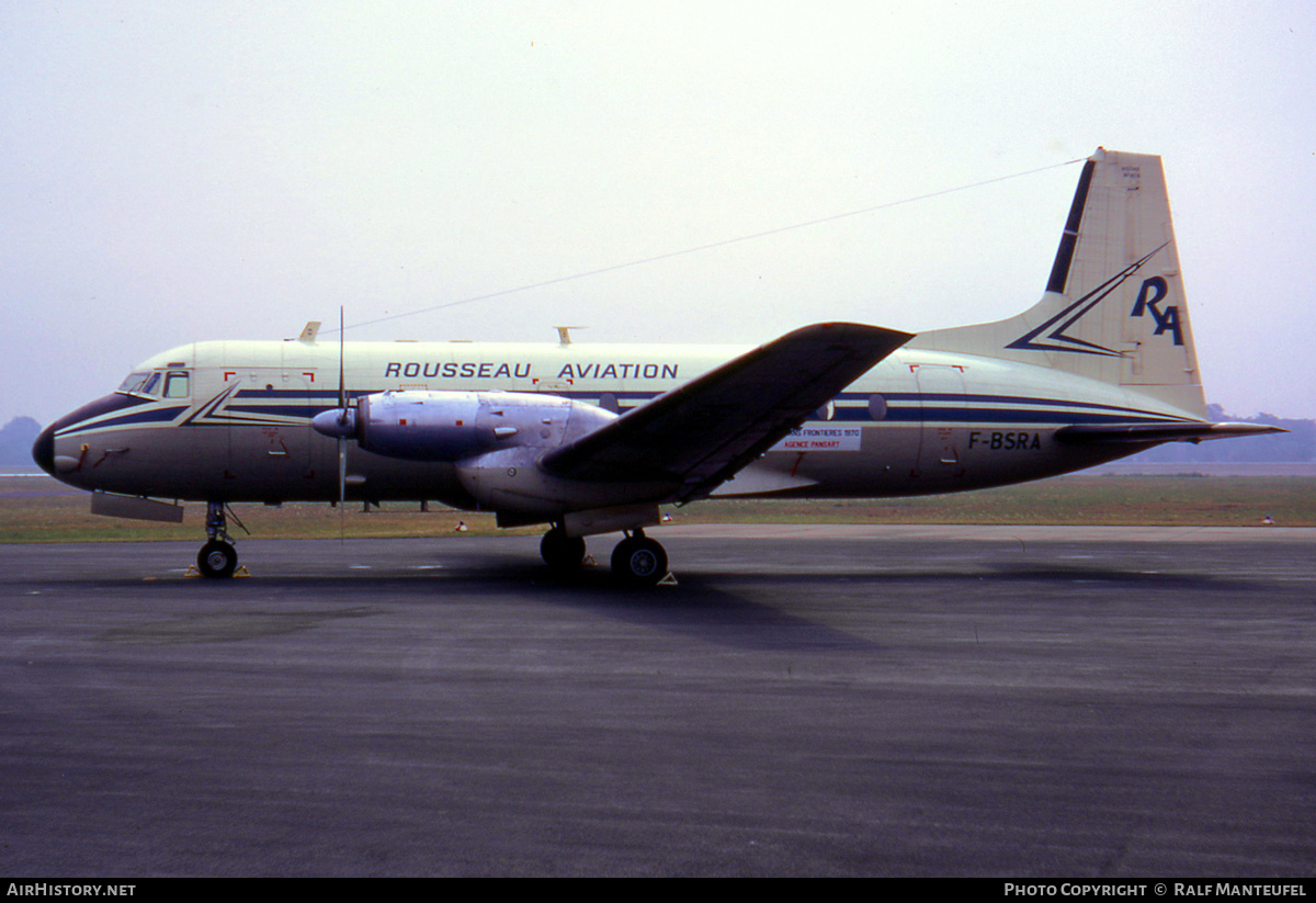 Aircraft Photo of F-BSRA | Hawker Siddeley HS-748 Srs2A/264 | Rousseau Aviation | AirHistory.net #382792