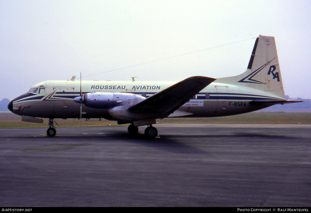 Aircraft Photo of F-BSRA | Hawker Siddeley HS-748 Srs2A/264 | Rousseau Aviation | AirHistory.net #382792