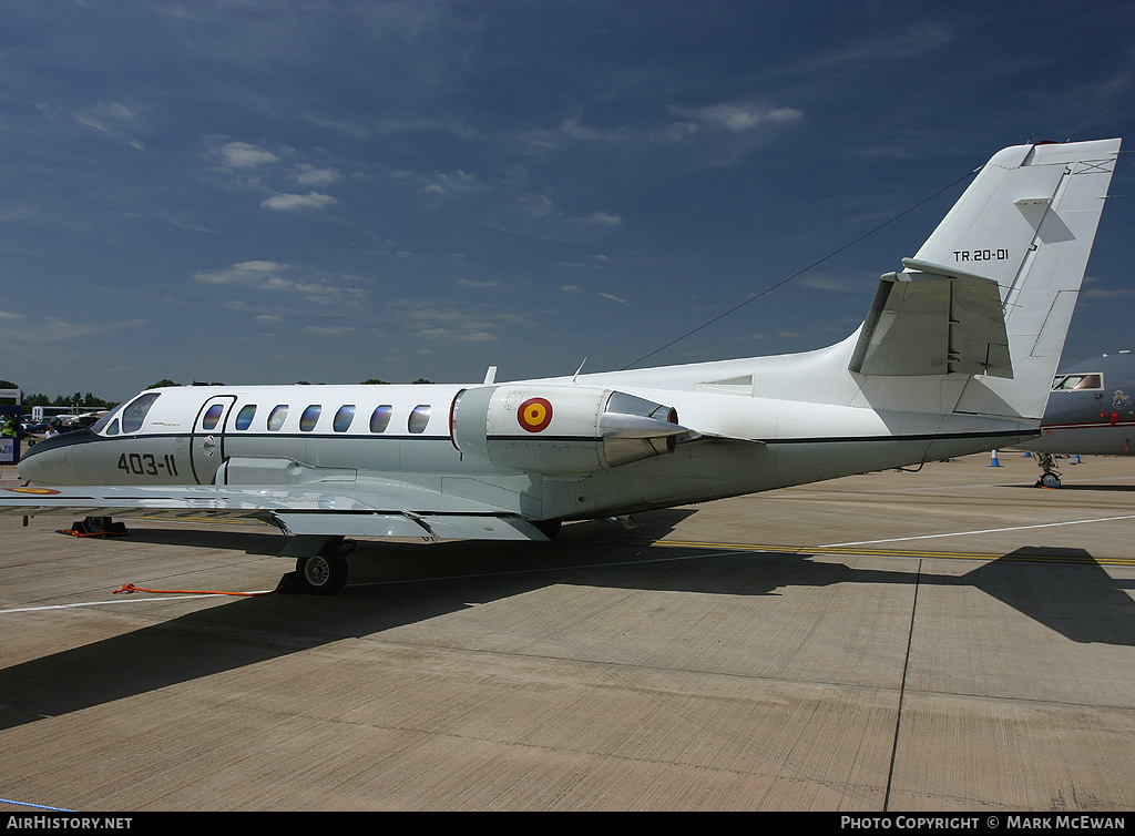 Aircraft Photo of TR.20-01 | Cessna 560 Citation V | Spain - Air Force | AirHistory.net #382801