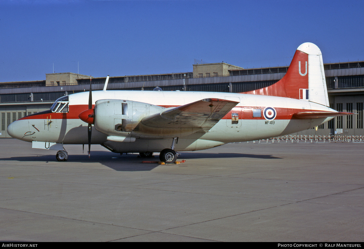 Aircraft Photo of WF419 | Vickers 668 Varsity T.1 | UK - Air Force | AirHistory.net #382826