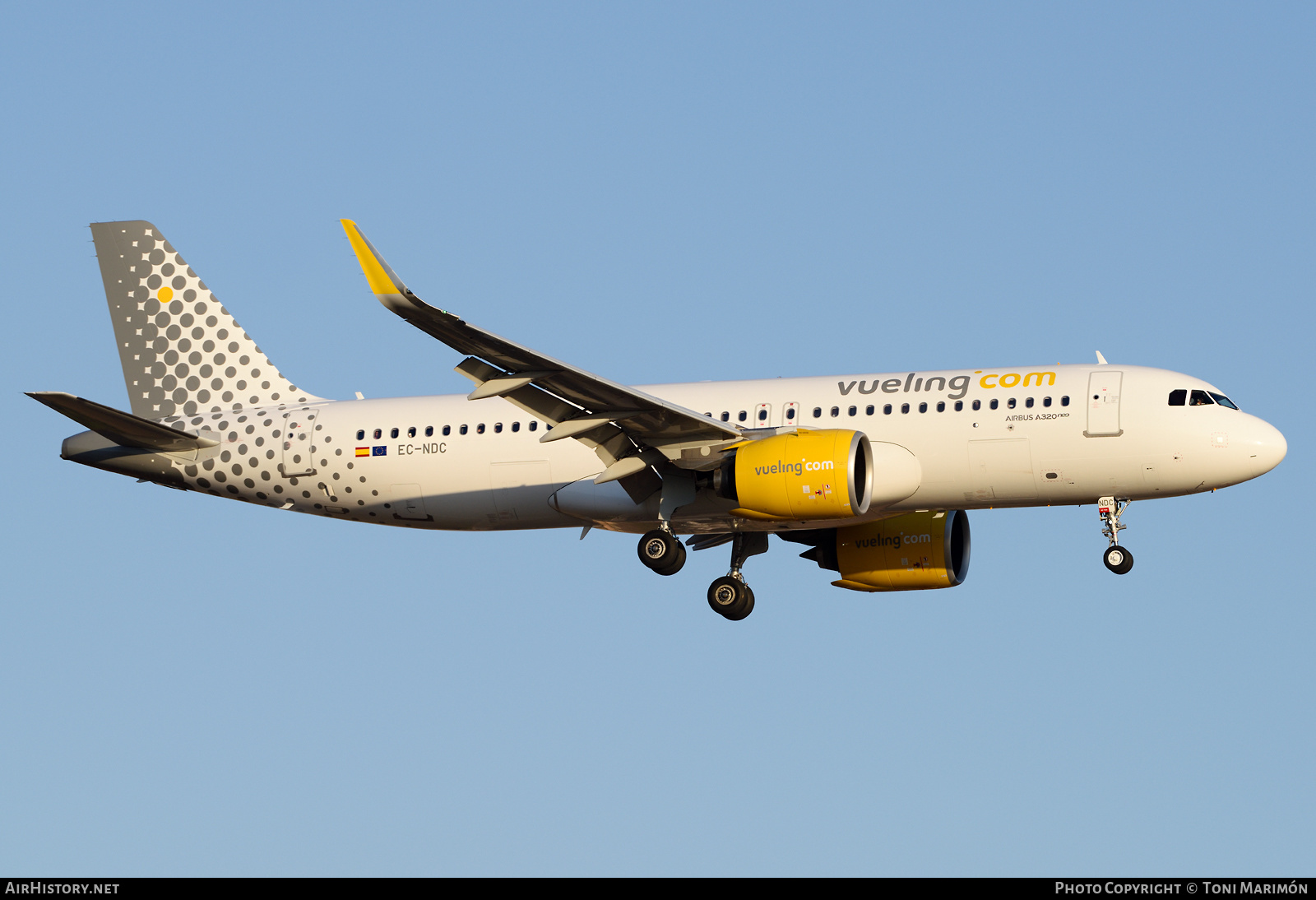 Aircraft Photo of EC-NDC | Airbus A320-271N | Vueling Airlines | AirHistory.net #382895