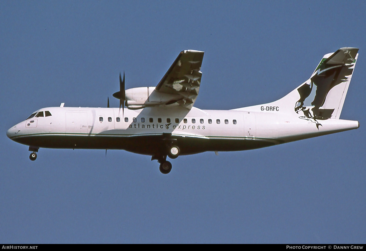 Aircraft Photo of G-DRFC | ATR ATR-42-300 | Atlantic Express | AirHistory.net #382926