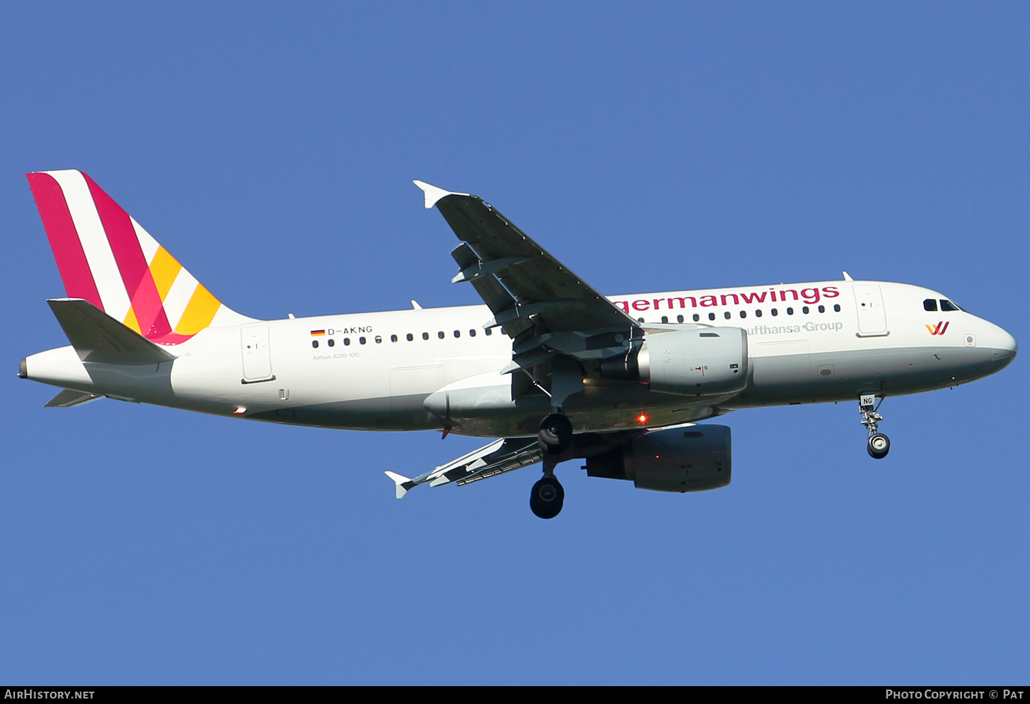 Aircraft Photo of D-AKNG | Airbus A319-112 | Germanwings | AirHistory.net #382934