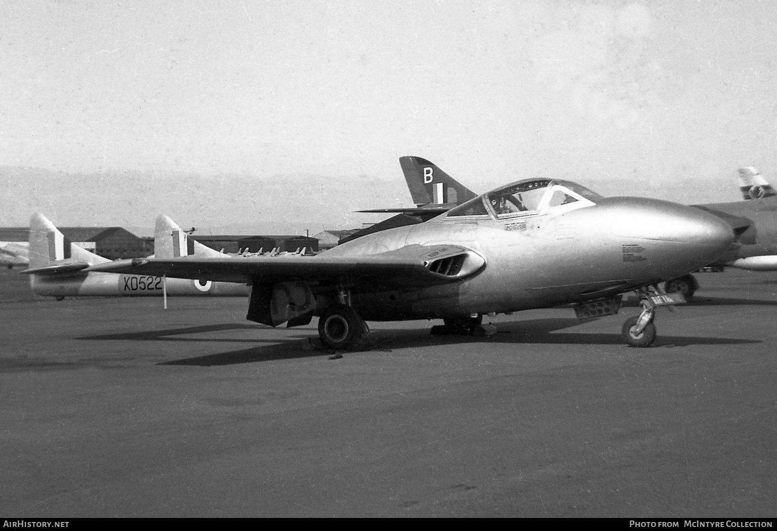 Aircraft Photo of XD522 | De Havilland D.H. 115 Vampire T11 | UK - Air Force | AirHistory.net #382943
