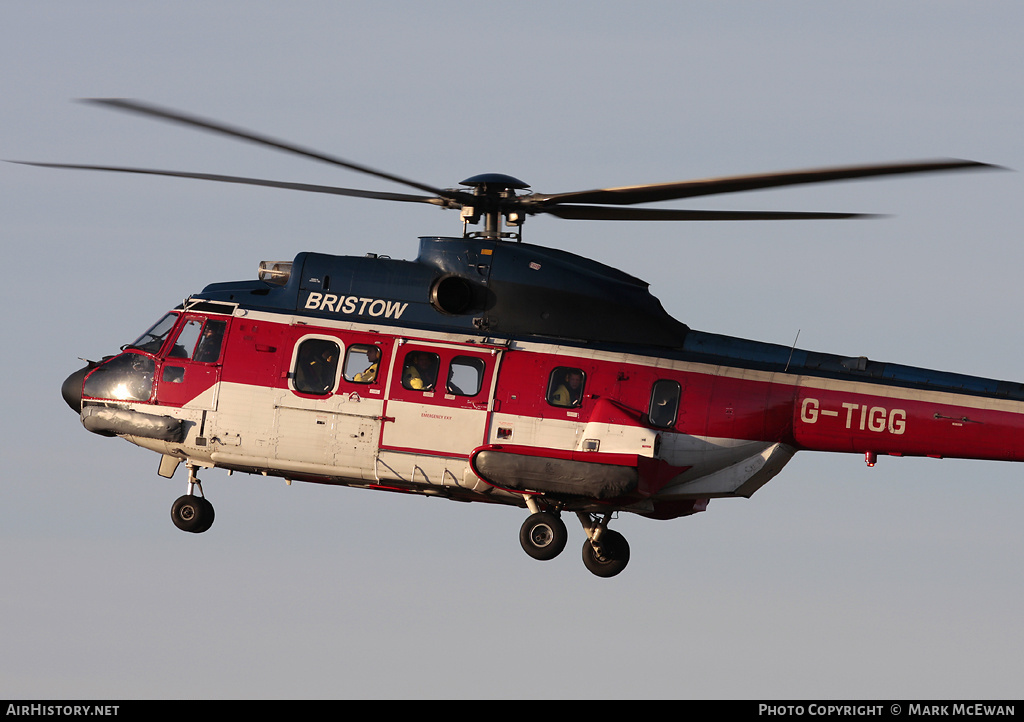 Aircraft Photo of G-TIGG | Aerospatiale AS-332L1 Super Puma | Bristow Helicopters | AirHistory.net #383110