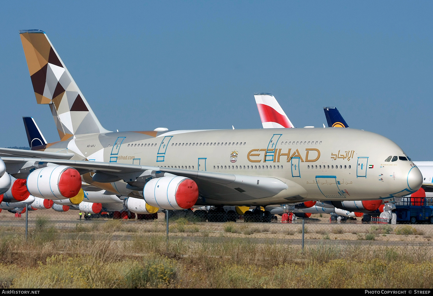 Aircraft Photo of A6-APJ | Airbus A380-861 | Etihad Airways | AirHistory.net #383112