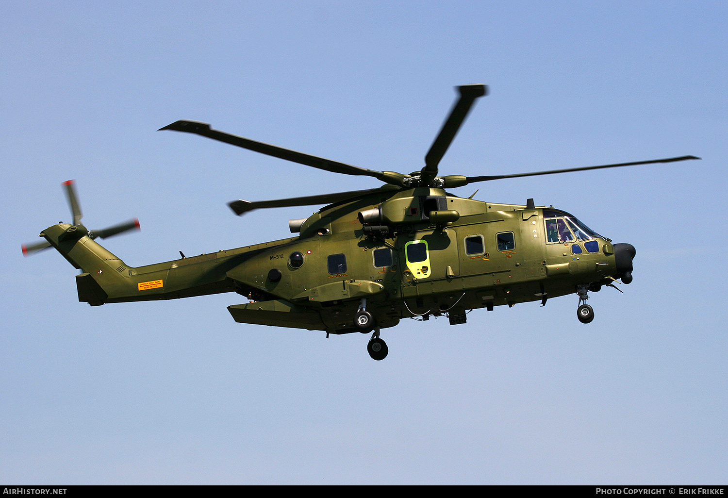 Aircraft Photo of M-512 | AgustaWestland EH101-512 Merlin Joint Supporter | Denmark - Air Force | AirHistory.net #383127