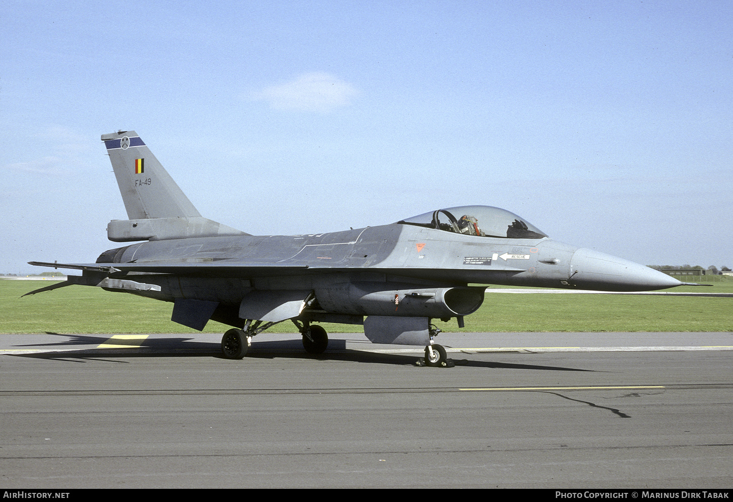 Aircraft Photo of FA-49 | General Dynamics F-16A Fighting Falcon | Belgium - Air Force | AirHistory.net #383207