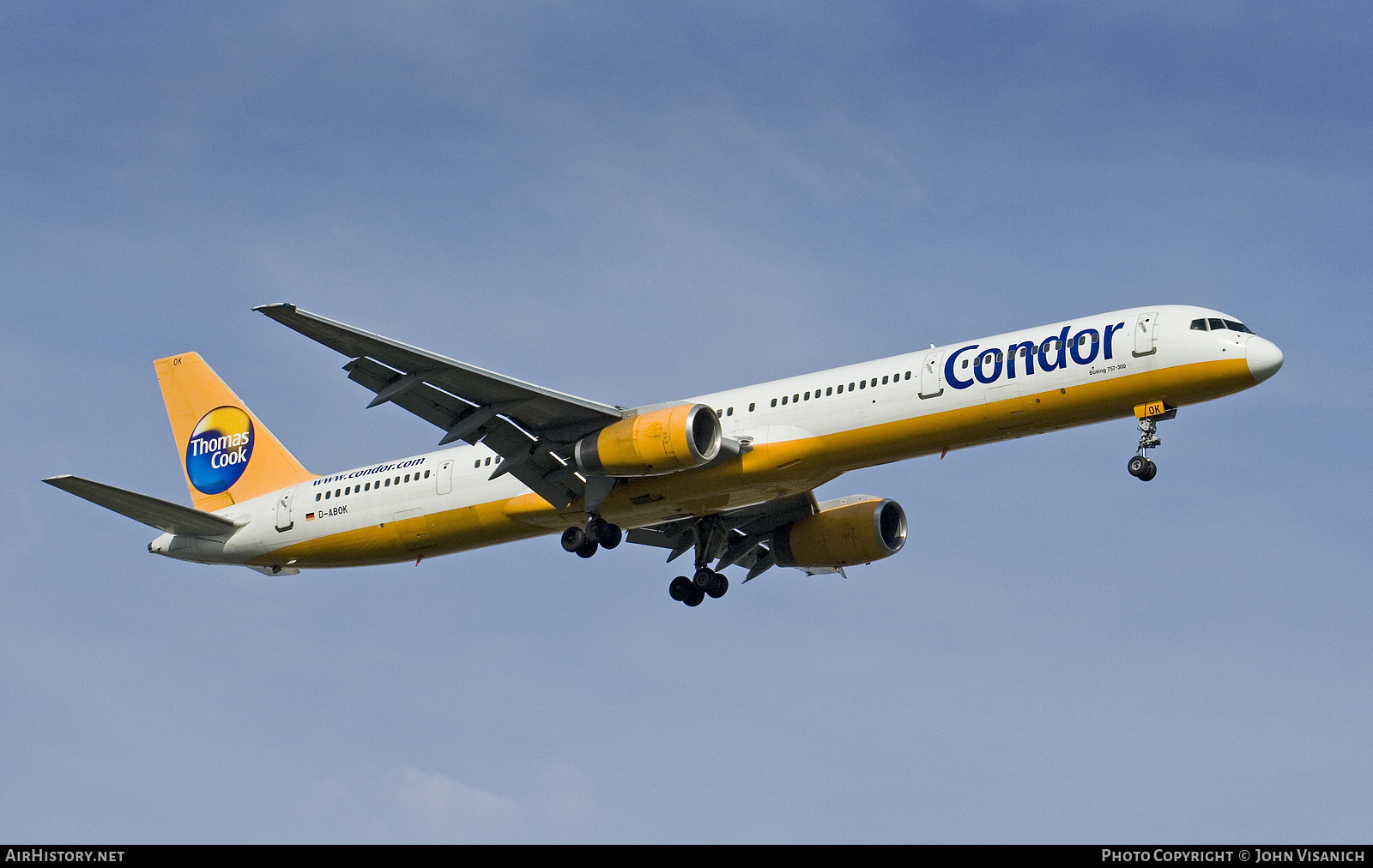 Aircraft Photo of D-ABOK | Boeing 757-330 | Condor Flugdienst | AirHistory.net #383261