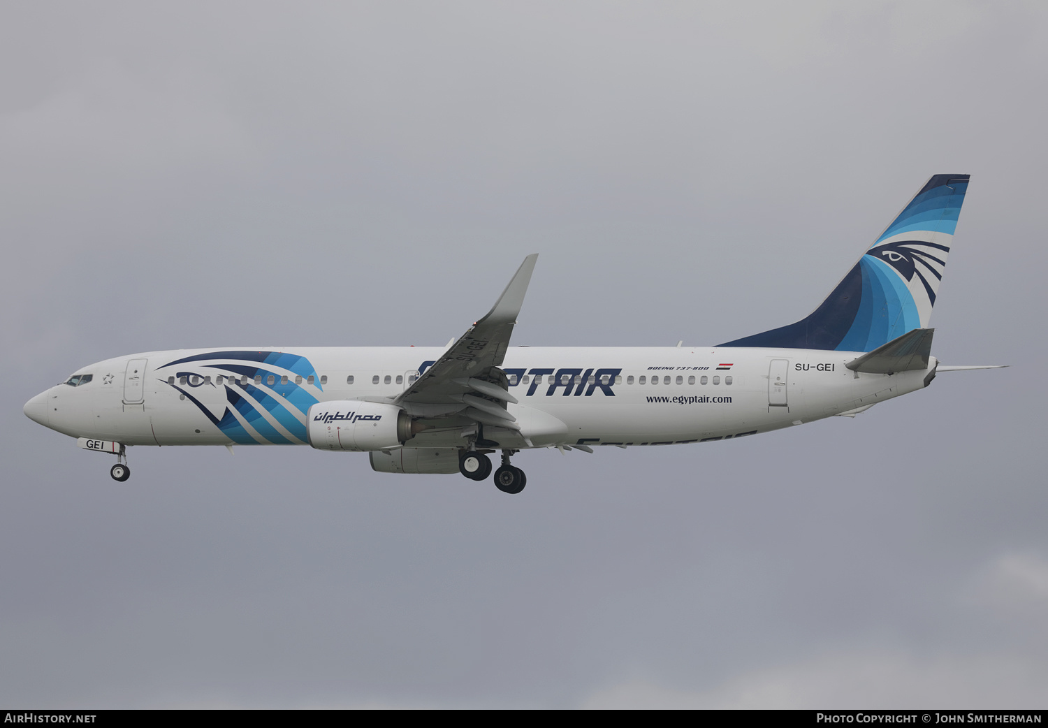 Aircraft Photo of SU-GEI | Boeing 737-800 | EgyptAir | AirHistory.net #383318