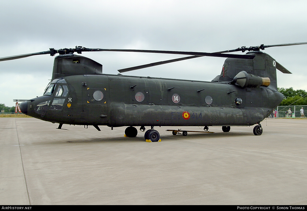 Aircraft Photo of HT17-14 | Boeing CH-47D Chinook (414) | Spain - Army | AirHistory.net #383330