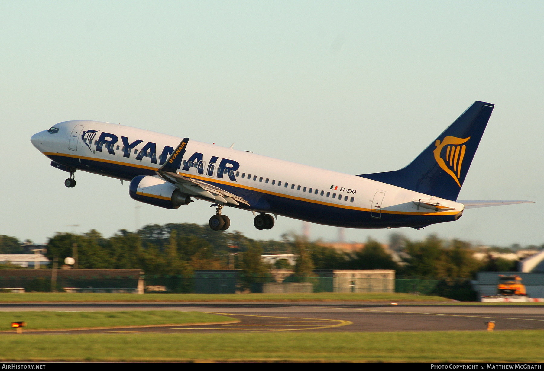Aircraft Photo of EI-EBA | Boeing 737-8AS | Ryanair | AirHistory.net #383386