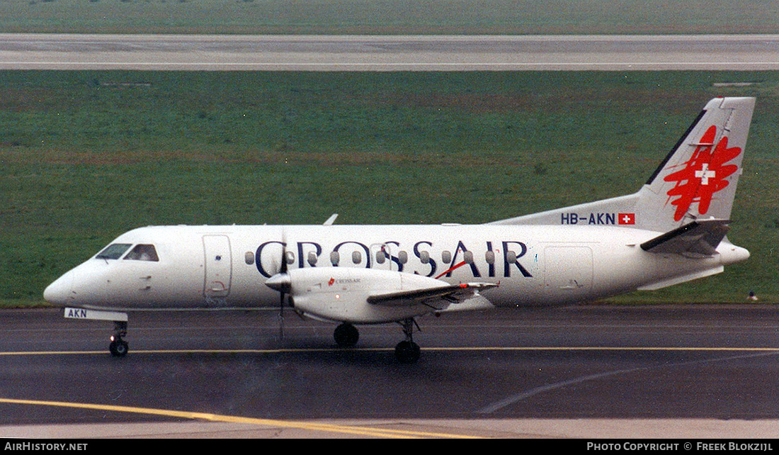 Aircraft Photo of HB-AKN | Saab 340B | Crossair | AirHistory.net #383410