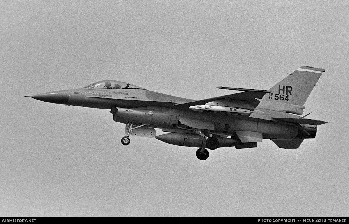 Aircraft Photo of 80-0564 / AF80-564 | General Dynamics F-16A Fighting Falcon | USA - Air Force | AirHistory.net #383471