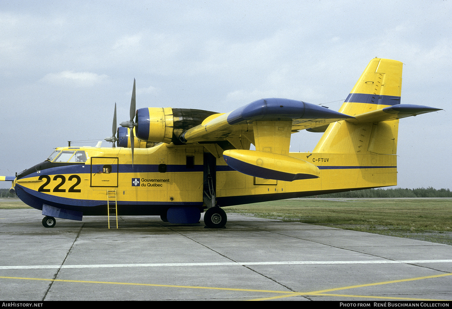 Aircraft Photo of C-FTUV | Canadair CL-215-I (CL-215-1A10) | Gouvernement du Québec | AirHistory.net #383480