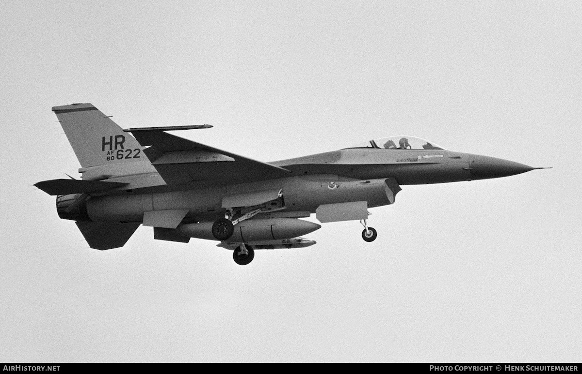 Aircraft Photo of 80-0622 / AF80-622 | General Dynamics F-16A Fighting Falcon | USA - Air Force | AirHistory.net #383487