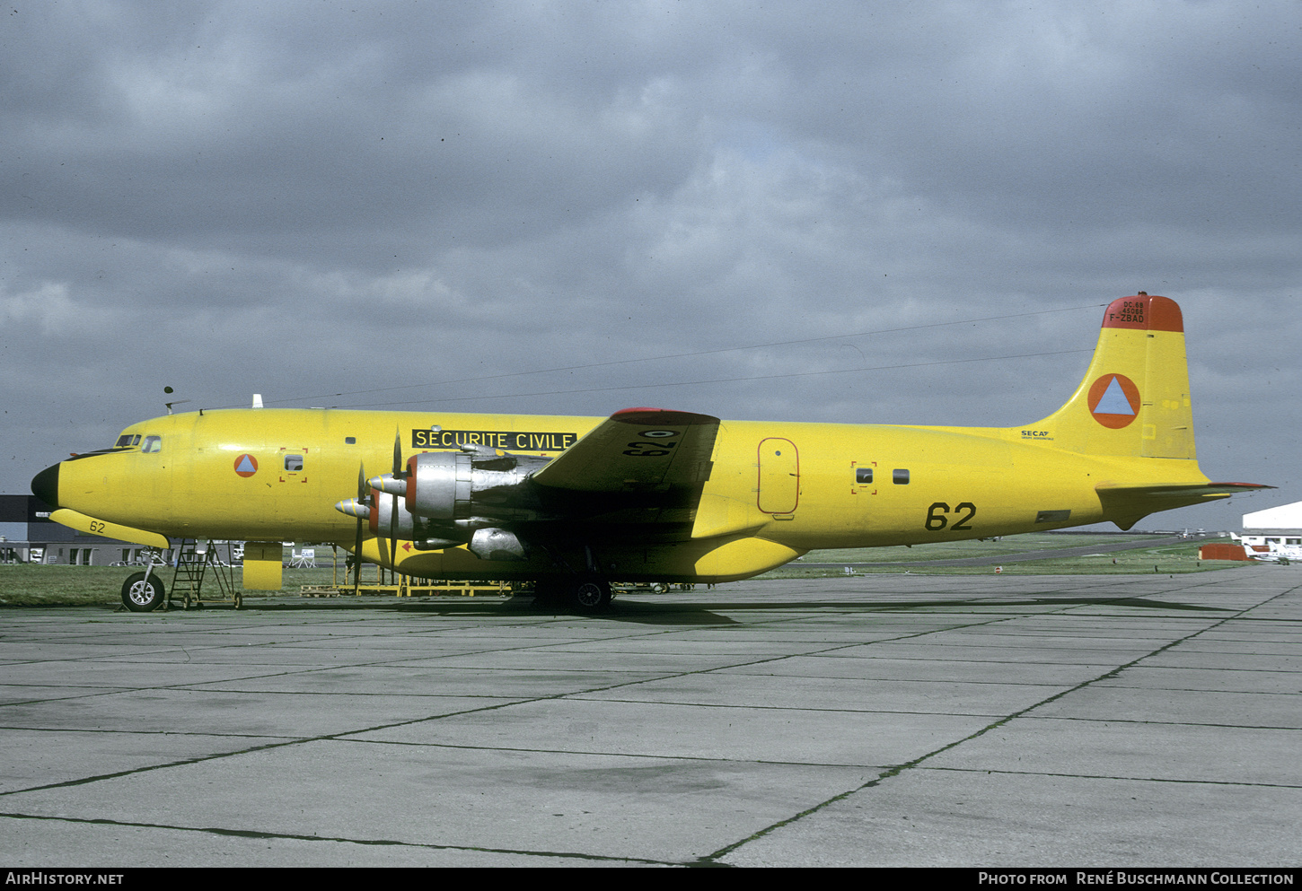 Aircraft Photo of F-ZBAD | Douglas DC-6B | Sécurité Civile | AirHistory.net #383500