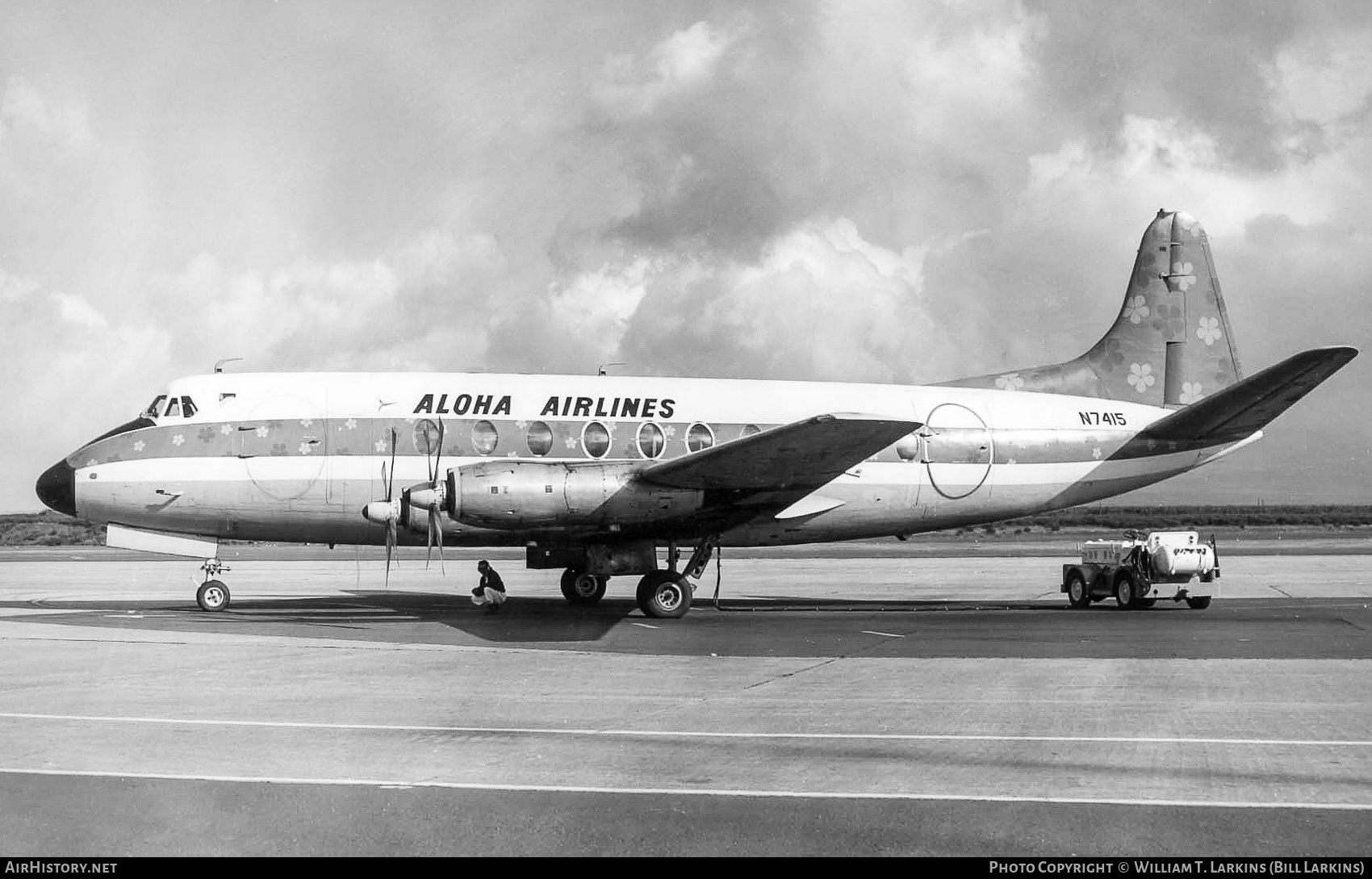 Aircraft Photo of N7415 | Vickers 745D Viscount | Aloha Airlines | AirHistory.net #383571