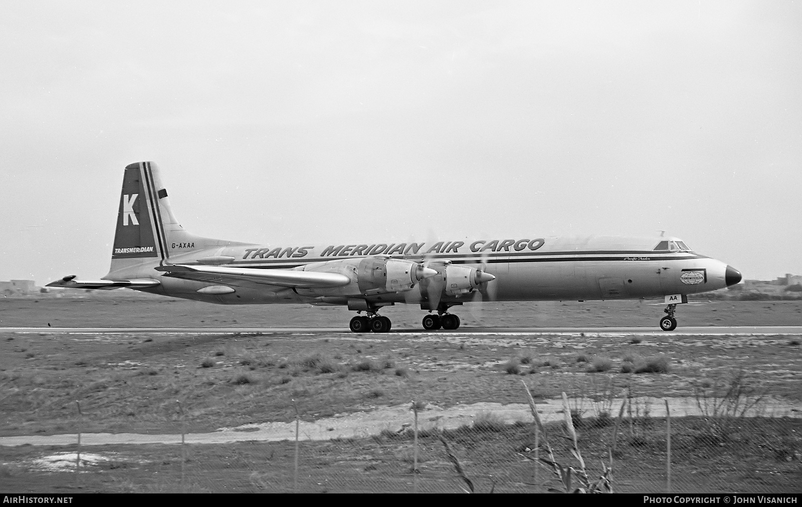 Aircraft Photo of G-AXAA | Canadair CL-44D4-2 | Transmeridian Air Cargo | AirHistory.net #383689