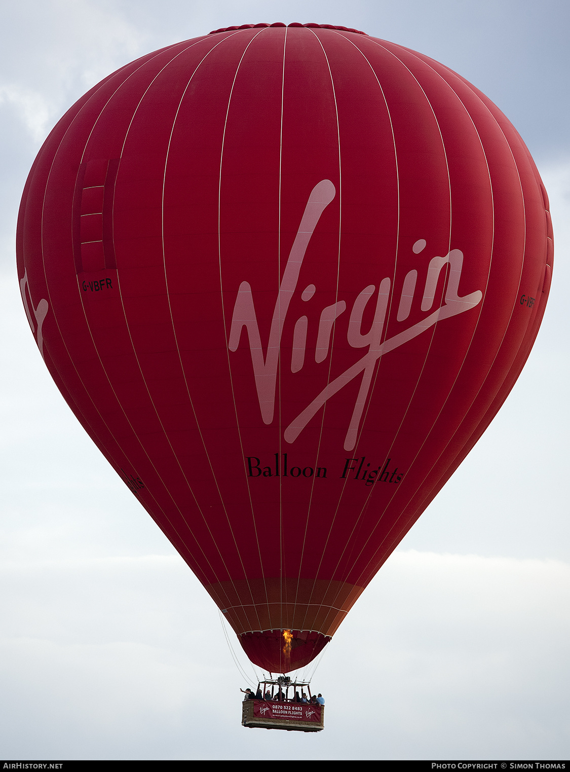 Aircraft Photo of G-VBFR | Cameron Z-375 | Virgin Balloon Flights | AirHistory.net #383811