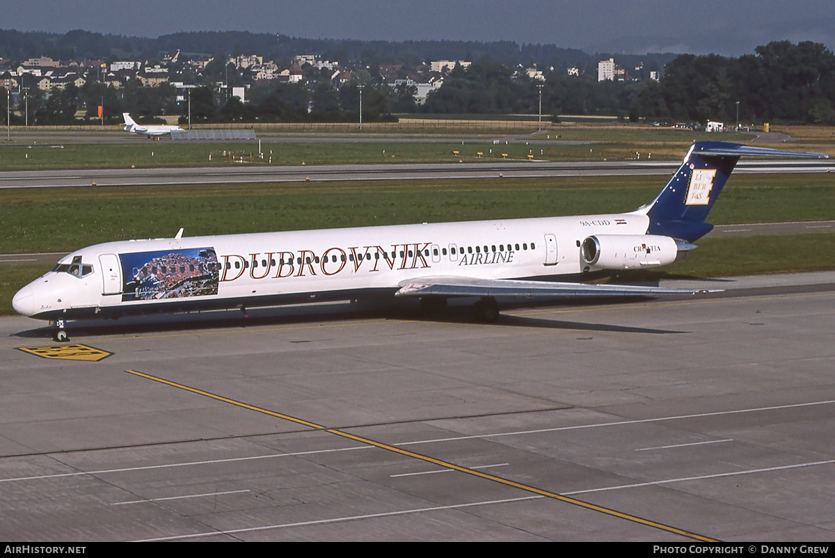 Aircraft Photo of 9A-CDD | McDonnell Douglas MD-82 (DC-9-82) | Dubrovnik Airline | AirHistory.net #383831