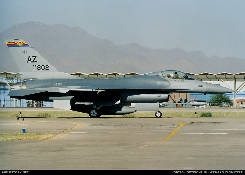 Aircraft Photo of 81-0802 / AF81-802 | General Dynamics F-16A Fighting Falcon | USA - Air Force | AirHistory.net #383920