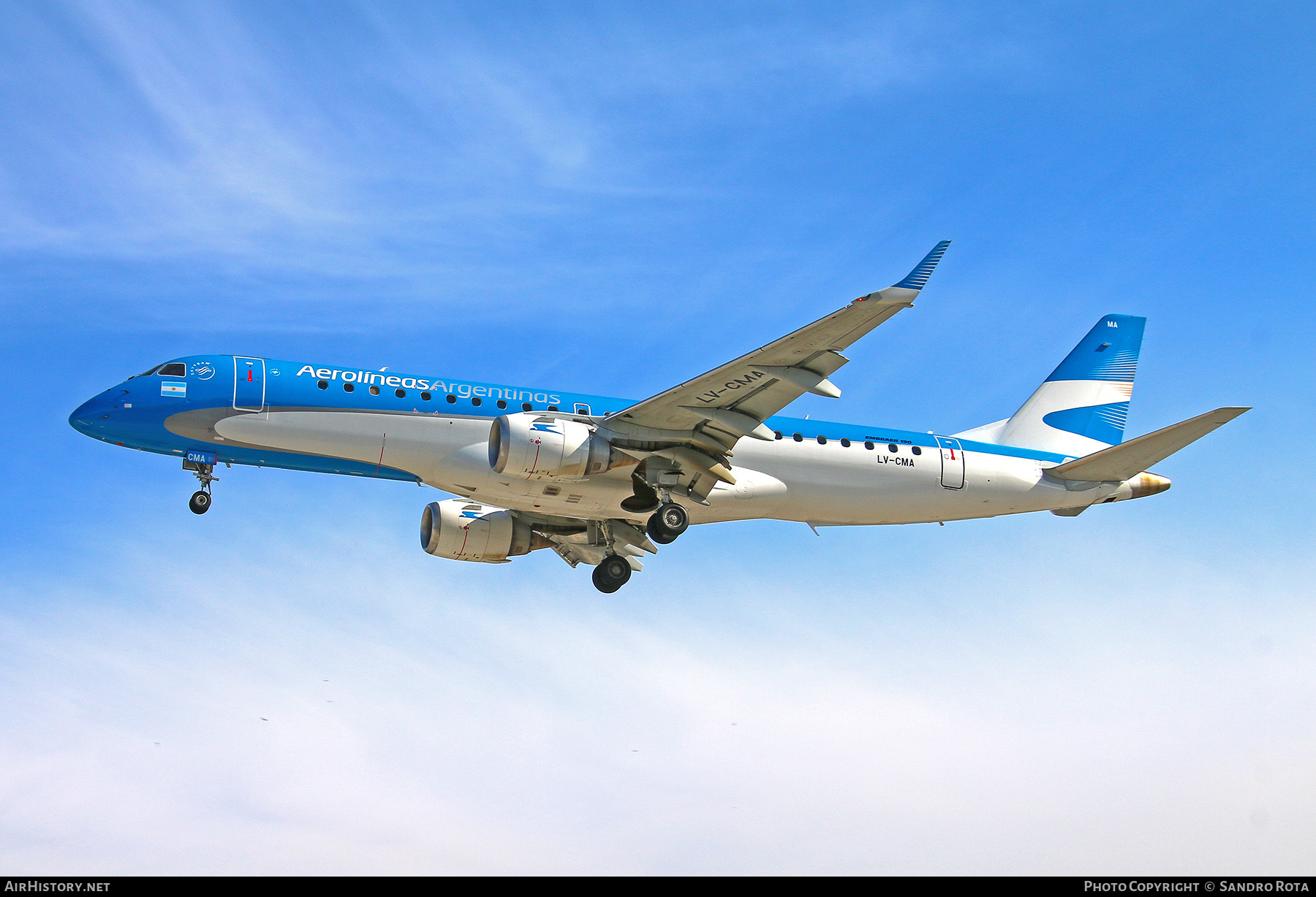 Aircraft Photo of LV-CMA | Embraer 190AR (ERJ-190-100IGW) | Aerolíneas Argentinas | AirHistory.net #383930