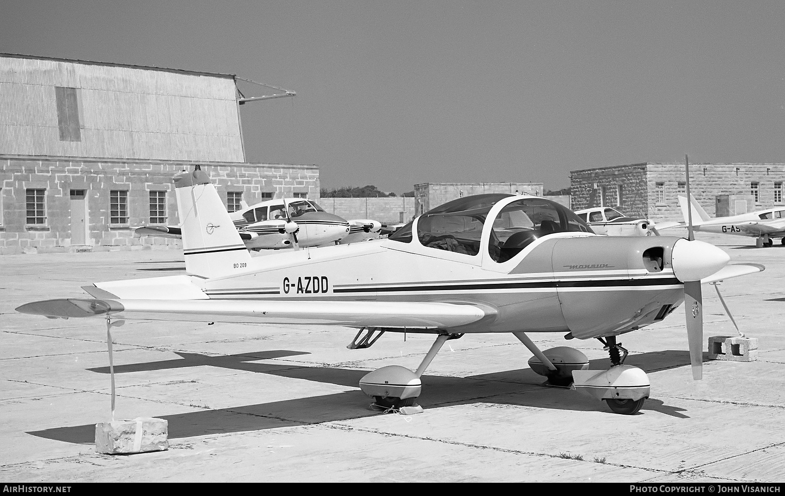 Aircraft Photo of G-AZDD | Bolkow BO-209 Monsun 150FF | AirHistory.net #383942