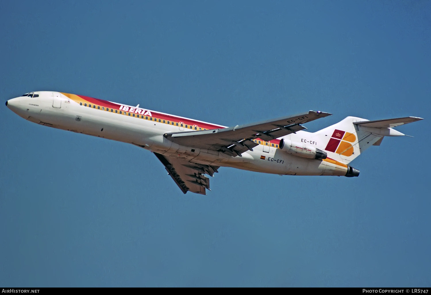Aircraft Photo of EC-CFI | Boeing 727-256/Adv | Iberia | AirHistory.net #383974