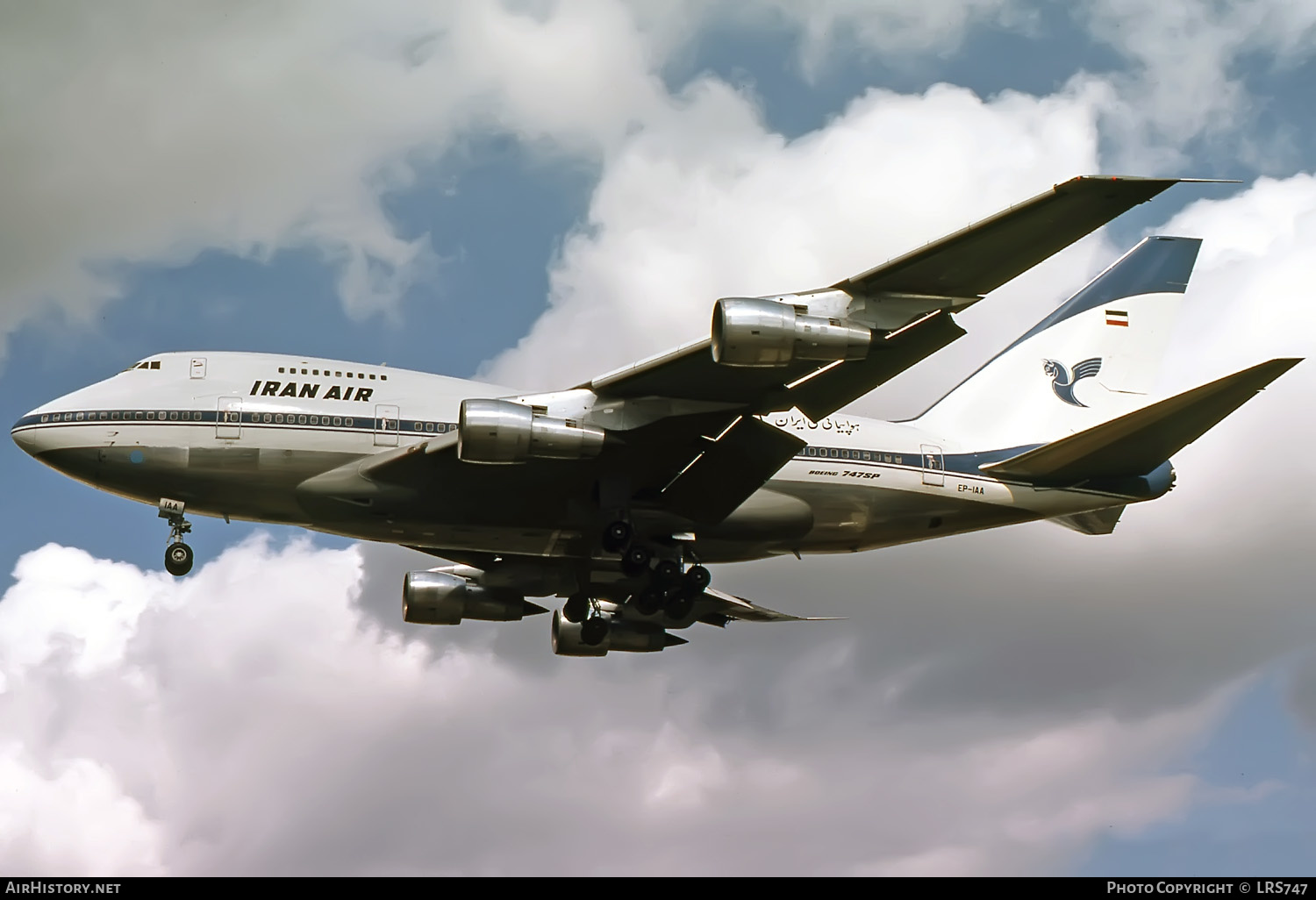 Aircraft Photo of EP-IAA | Boeing 747SP-86 | Iran Air | AirHistory.net #383989