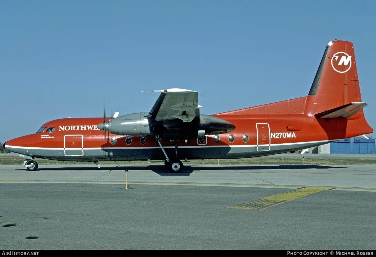 Aircraft Photo of N270MA | Fokker F27-200 Friendship | Northwest Airlink | AirHistory.net #384150