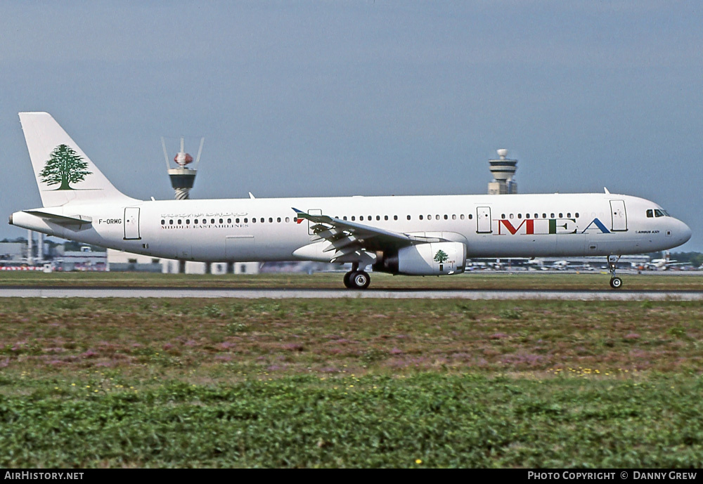 Aircraft Photo of F-ORMG | Airbus A321-231 | MEA - Middle East Airlines | AirHistory.net #384226