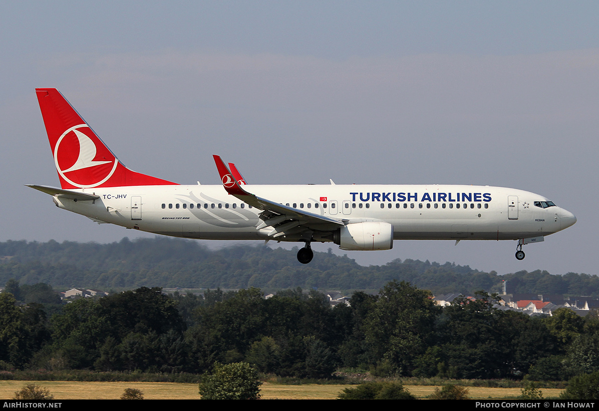 Aircraft Photo of TC-JHV | Boeing 737-8F2 | Turkish Airlines | AirHistory.net #384290