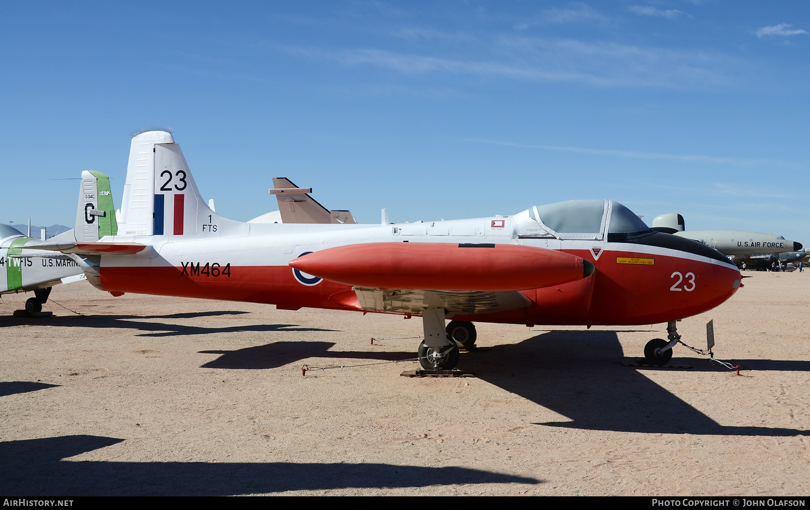 Aircraft Photo of XM464 | Hunting P.84 Jet Provost T3A | UK - Air Force | AirHistory.net #384333