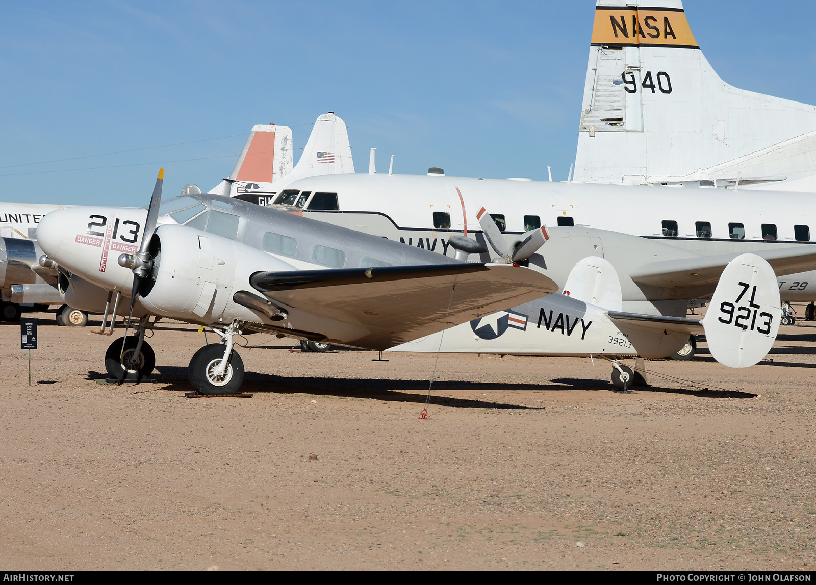 Aircraft Photo of 39213 / 9213 | Beech UC-45J Expeditor | USA - Navy | AirHistory.net #384335