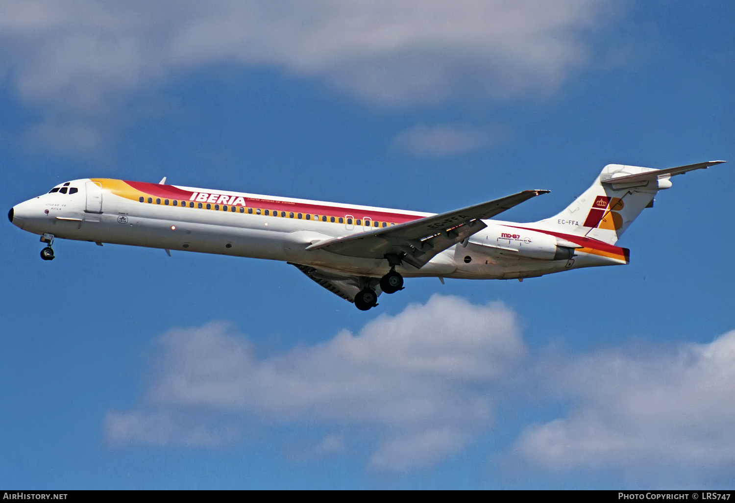 Aircraft Photo of EC-FFA | McDonnell Douglas MD-87 (DC-9-87) | Iberia | AirHistory.net #384514