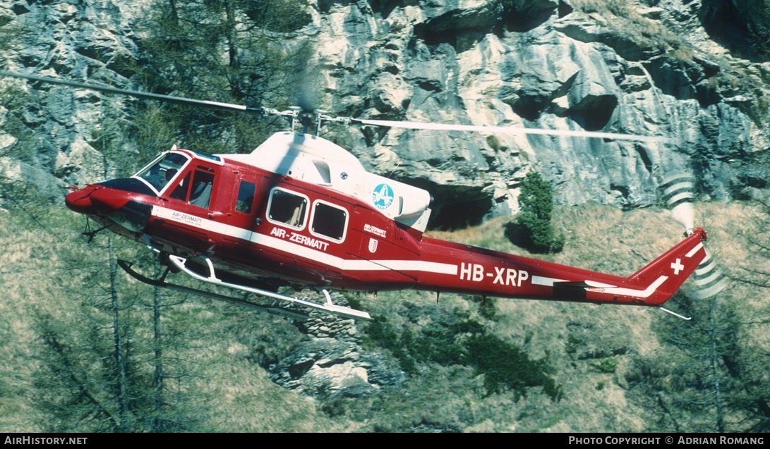 Aircraft Photo of HB-XRP | Bell 412 | Air Zermatt | AirHistory.net #384533