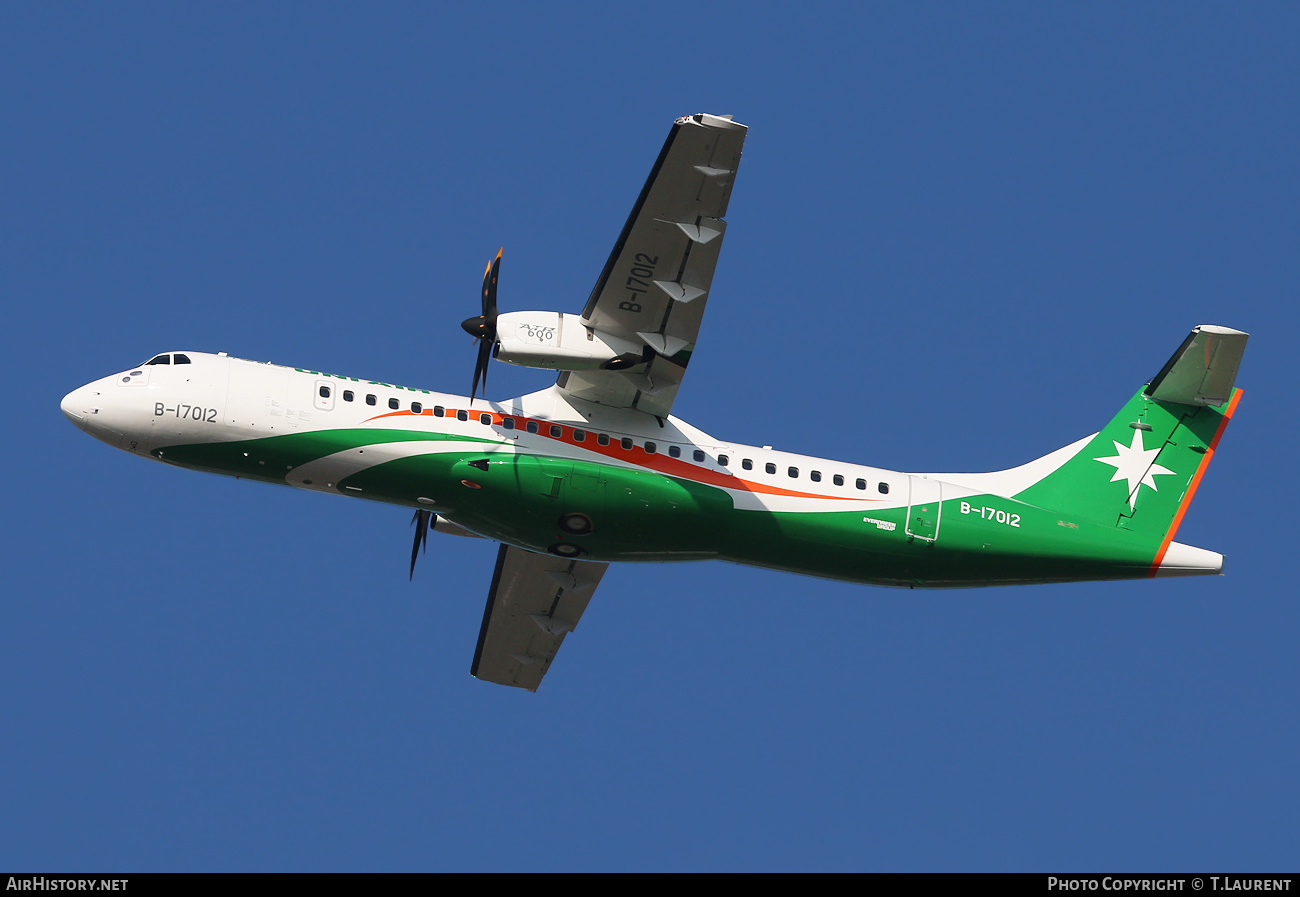 Aircraft Photo of B-17012 | ATR ATR-72-600 (ATR-72-212A) | UNI Air | AirHistory.net #384637