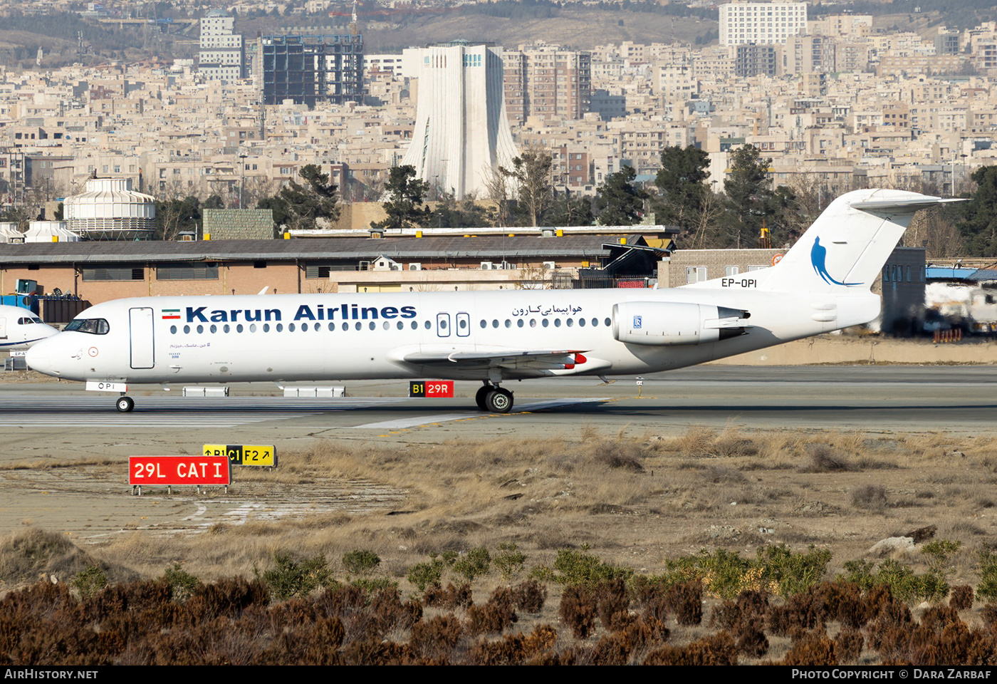 Aircraft Photo of EP-OPI | Fokker 100 (F28-0100) | Karun Airlines | AirHistory.net #384638