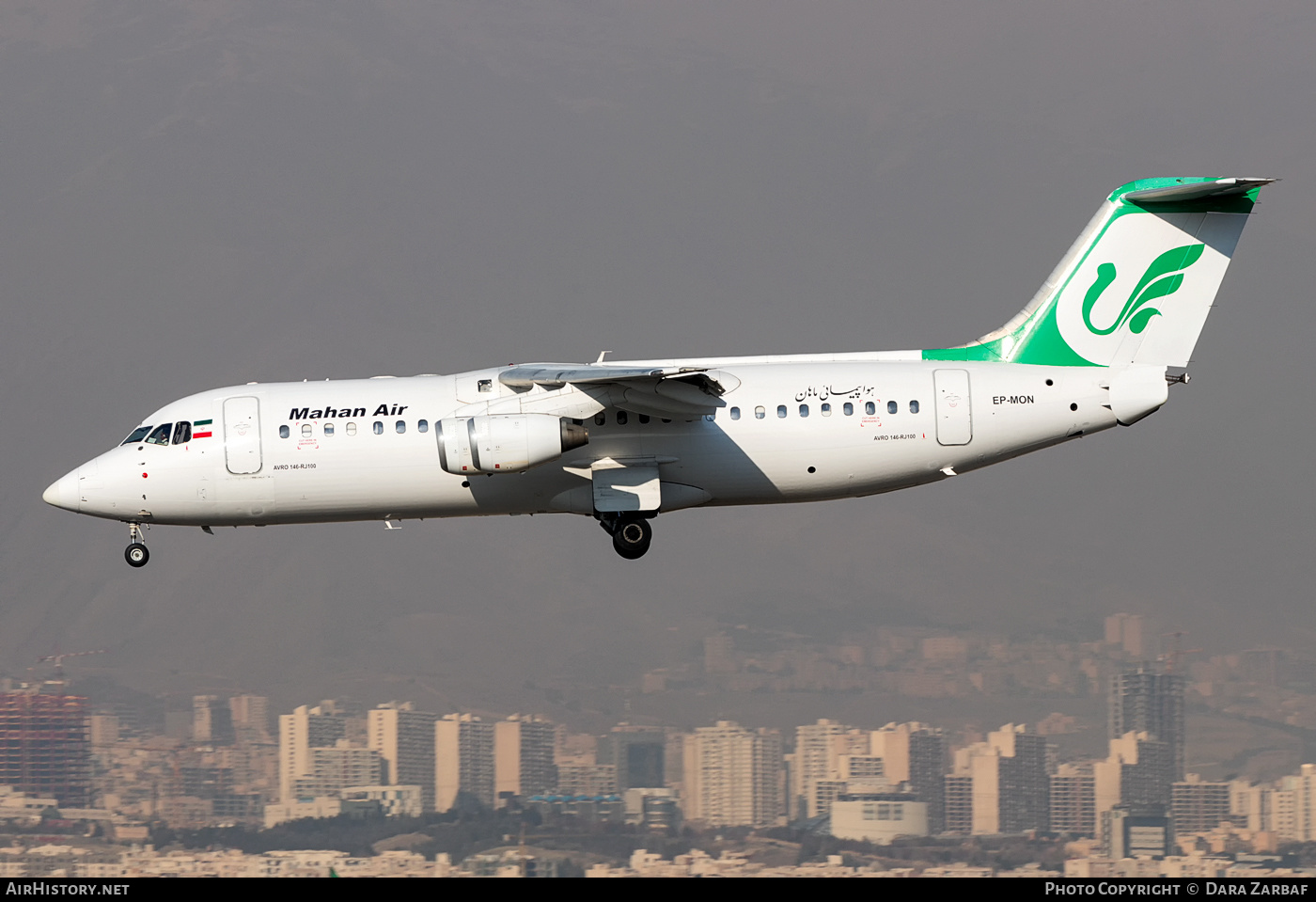 Aircraft Photo of EP-MON | BAE Systems Avro 146-RJ100 | Mahan Air | AirHistory.net #384649