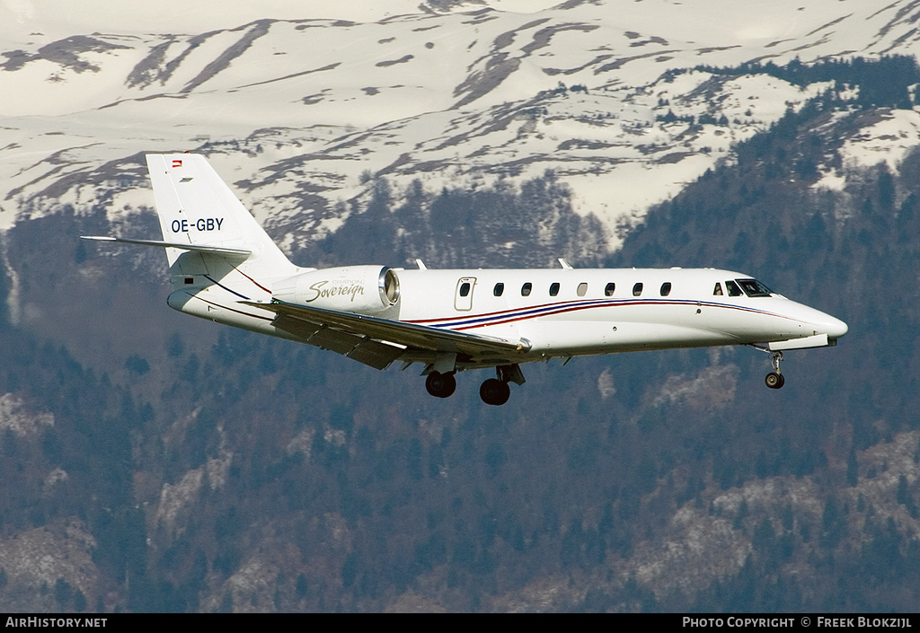 Aircraft Photo of OE-GBY | Cessna 680 Citation Sovereign | AirHistory.net #384696
