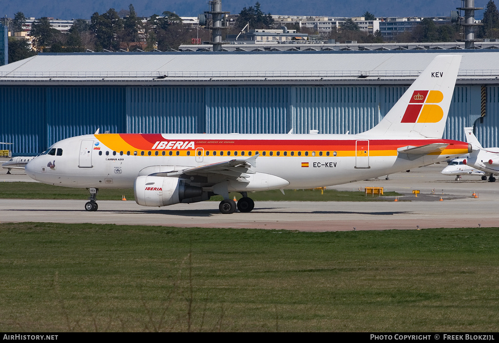 Aircraft Photo of EC-KEV | Airbus A319-111 | Iberia | AirHistory.net #384699