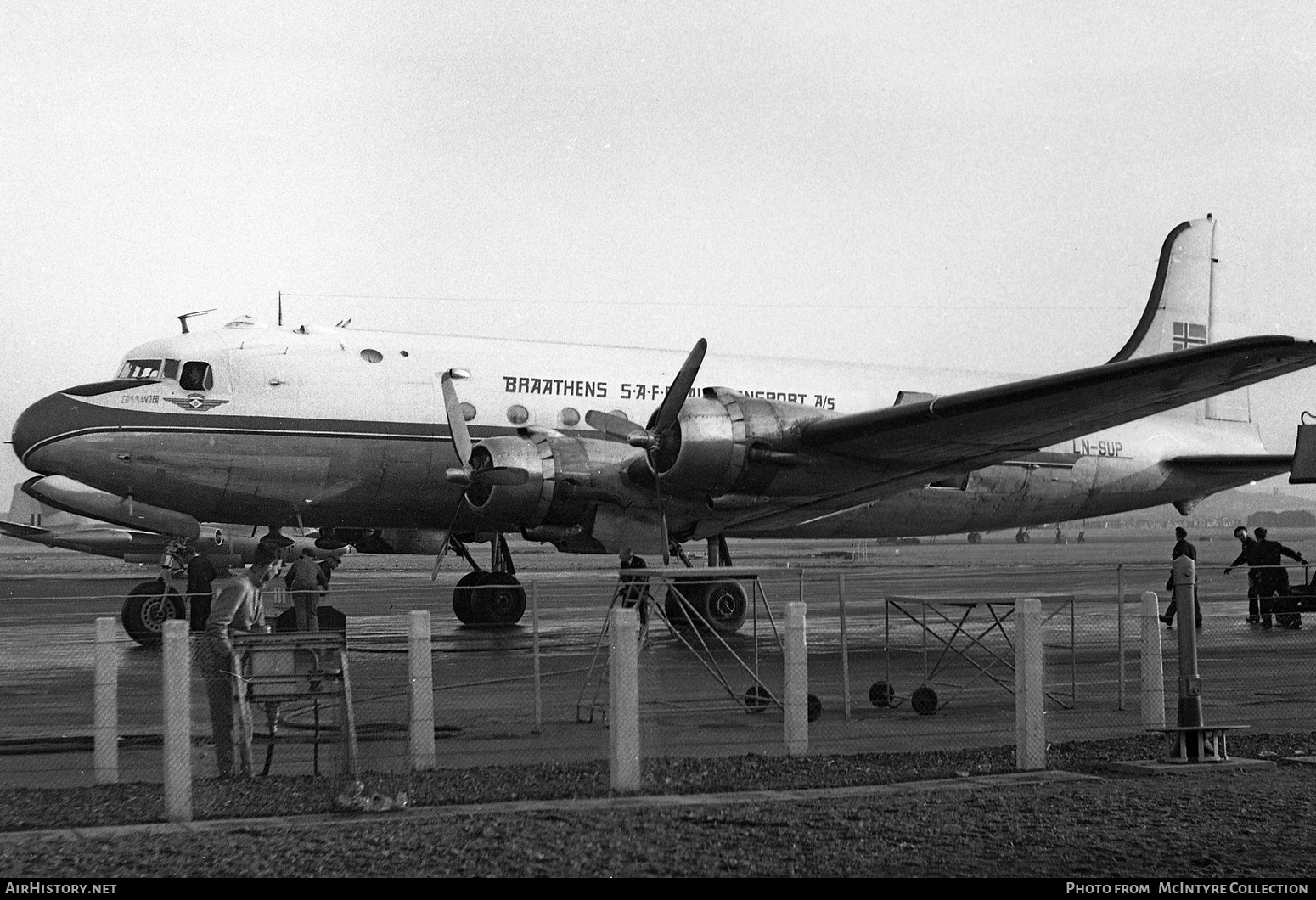 Aircraft Photo of LN-SUP | Douglas C-54B Skymaster | Braathens SAFE | AirHistory.net #384725