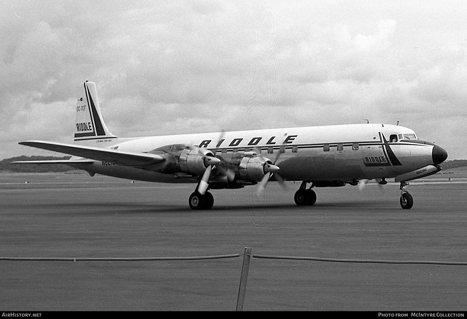 Aircraft Photo of N8219H | Douglas DC-7C(F) | Riddle Airlines | AirHistory.net #384737