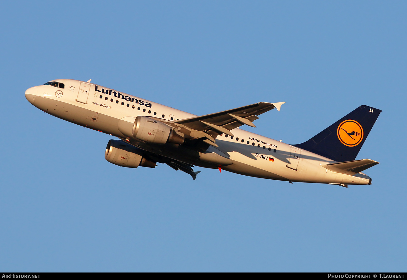 Aircraft Photo of D-AILI | Airbus A319-114 | Lufthansa | AirHistory.net #384784