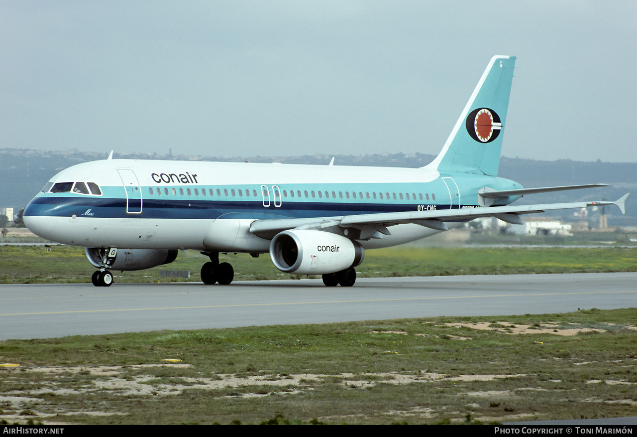 Aircraft Photo of OY-CNG | Airbus A320-231 | Conair of Scandinavia | AirHistory.net #384786