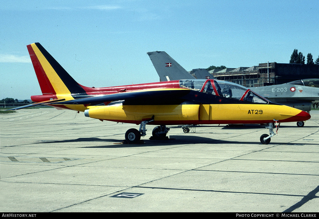 Aircraft Photo of AT29 | Dassault-Dornier Alpha Jet 1B | Belgium - Air Force | AirHistory.net #384793