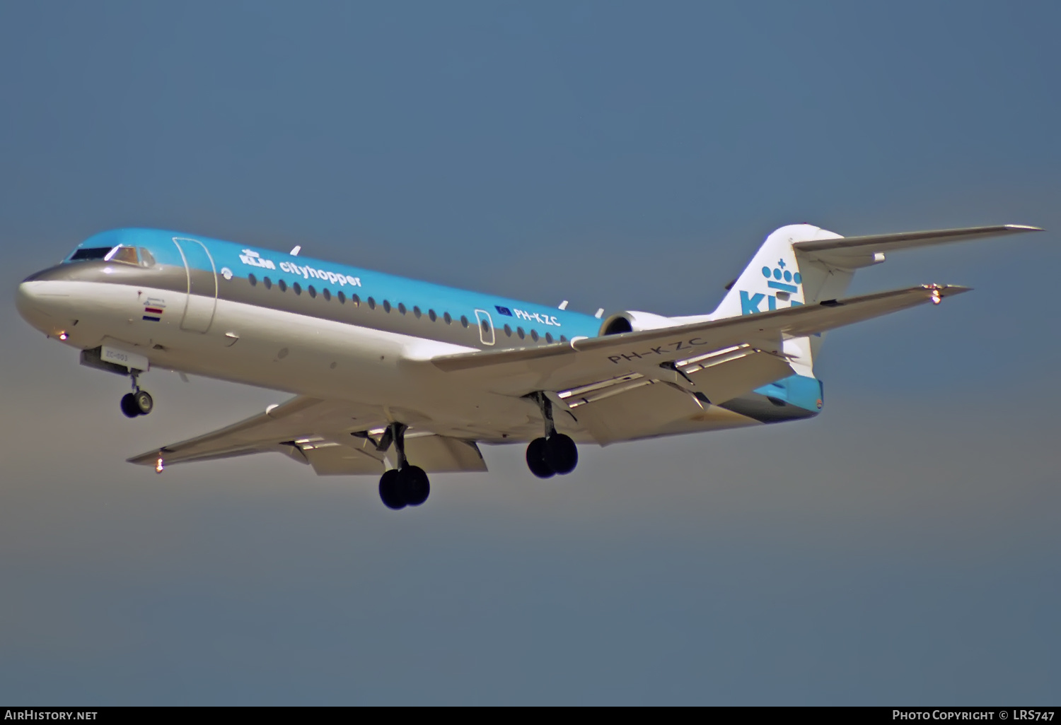 Aircraft Photo of PH-KZC | Fokker 70 (F28-0070) | KLM Cityhopper | AirHistory.net #384821
